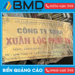 Biển Inox tên công ty, doanh nghiệp