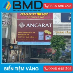 Thiết kế và thi công biển hiệu quảng cáo vàng bạc